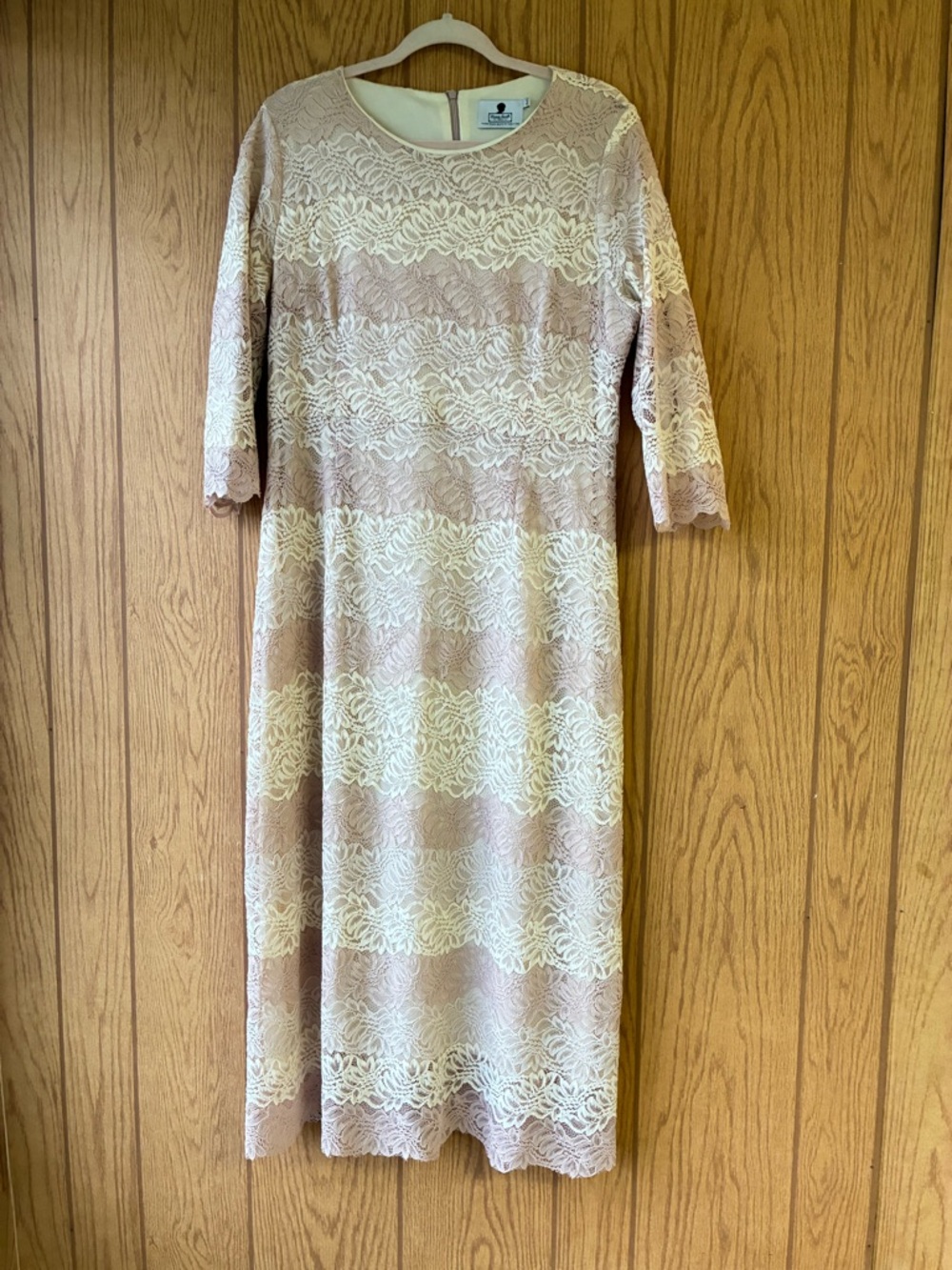 Dainty Jewells Cream Lace Overlay Dress